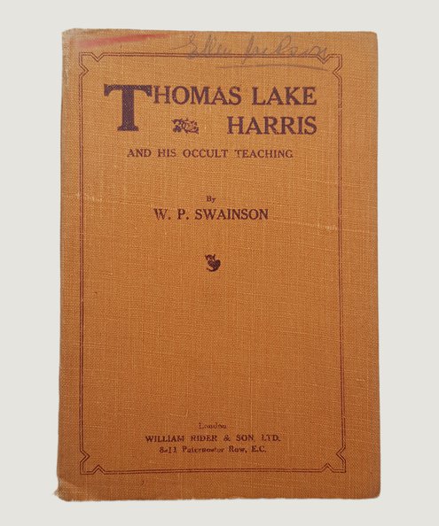  Thomas Lake Harris.  Swainson, W. P.