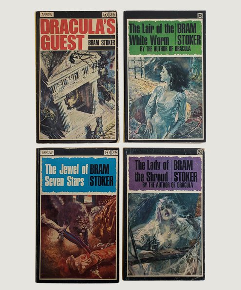  Dracula's Guest, The Lair of the White Worm, The Lady of the Shroud [and] The Jewel of Seven Stars [4 volume set].  Stoker, Bram.