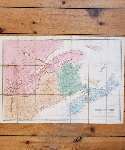  North America. British Province of New Brunswick, Nova Scotia & Part of Canada (Nelson's New Map of the British Provinces in North America).  Nelson, V. H.