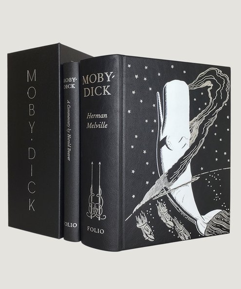  Moby-Dick or The Whale [with] Moby-Dick: A Commentary [2 volume boxed set].  Melville, Herman & Beaver, Harold.