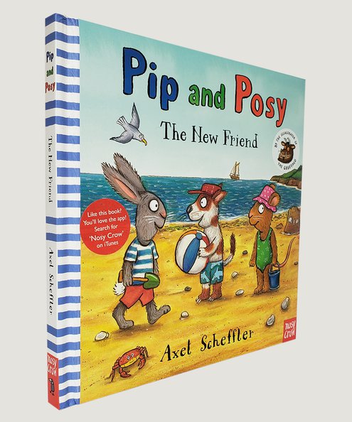  Pip and Posy The New Friend [SIGNED with original sketch & signed Christmas 2012 Scheffler illustrated first day cover Royal Mail stamp set]  Scheffler, Axel