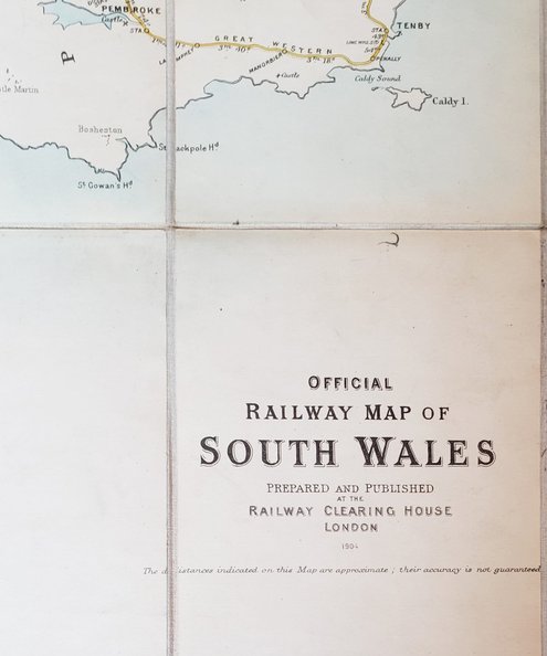  Official Railway Map of South Wales  