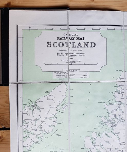  Official Railway Map of Scotland  