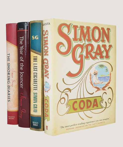  The Smoking Diaries [with] The Year of the Jouncer, Coda [and] The Last Cigarette - Association Copies.  Gray, Simon.