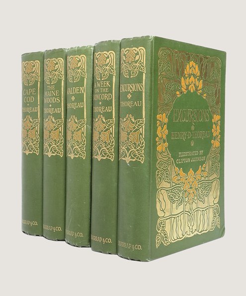  Works: Cape Cod, Walden, The Maine Woods, A Week on the Concord and Merrimack Rivers, Excursions.  Thoreau, Henry David.