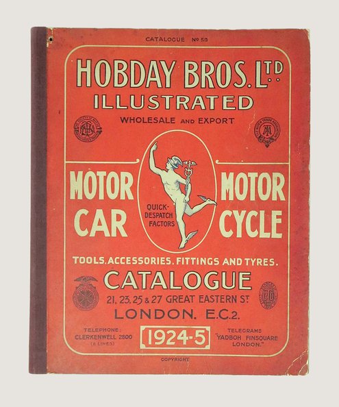  Hobday Bros. Ltd. Wholesale and Export Motor Illustrated Catalogue. 1924-1925.  Hobday Brothers.