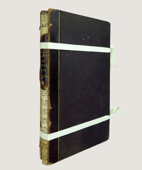  A Catalogue of the Library Collected by John Stansfeld, Leeds.  Stansfeld, John.