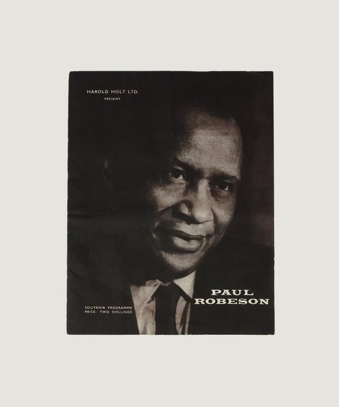  Paul Robeson: Newcastle City Hall Souvenir Programme [Signed].  Harold Holt Ltd.