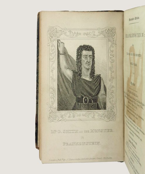 The First Published Image of Frankenstein’s Monster.  Frankenstein: or, The Man and the Monster! A Melo Drama, in Two Acts...  Milner, H. M., and [Wollstonecraft Shelley, Mary].
