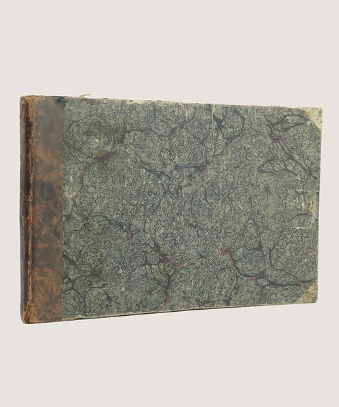  Manuscript watercolour album of 30 botanical illustrations.  Anon.