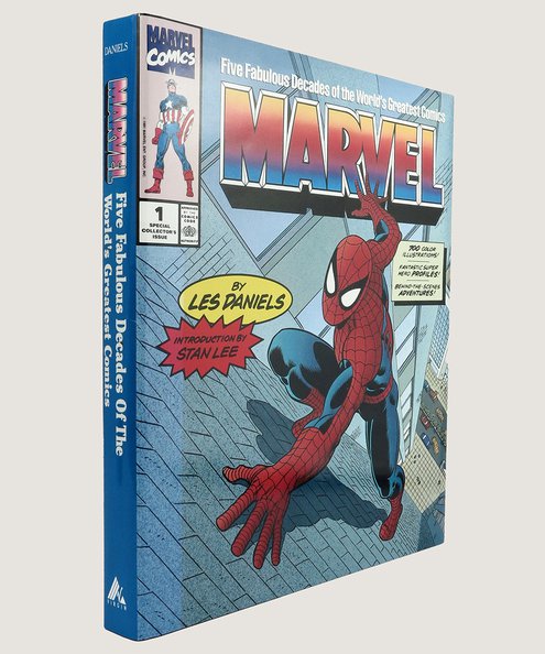  Marvel Five Fabulous Decades of the Worlds Greatest Comics [INSCRIBED BY STAN LEE].  Daniels, Les.