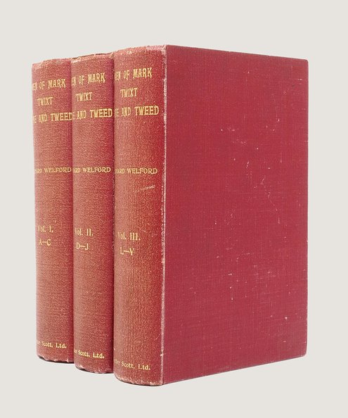  Men of Mark ‘Twixt Tyne and Tweed.  Welford, Richard