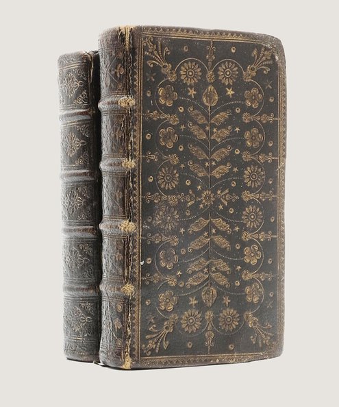 [Two fine Scottish Herringbone bindings]. The Holy Bible, containing the Old and New Testaments. Newly Translated out of the Original Tongues: and with the former translations Diligently Compared and Revised. [Bound with:] The Psalms of David in Metre. Newly Translated, and diligently Compared with the Original Text, and former Translations.  [Church of Scotland].