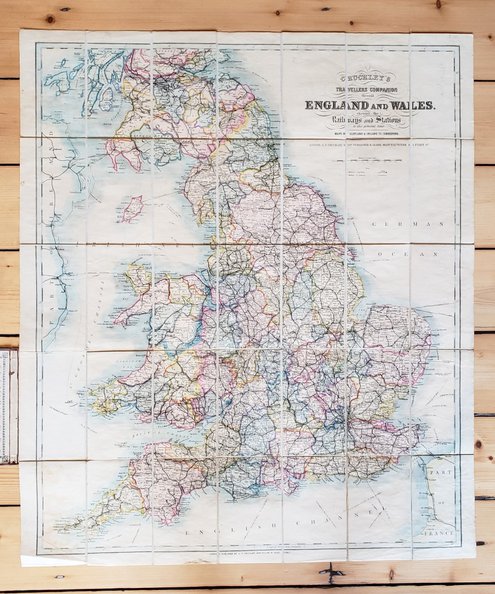  Cruchley's Travellers Companion through England and Wales shewing the Railways and Stations to the Present Time  Cruchley, George