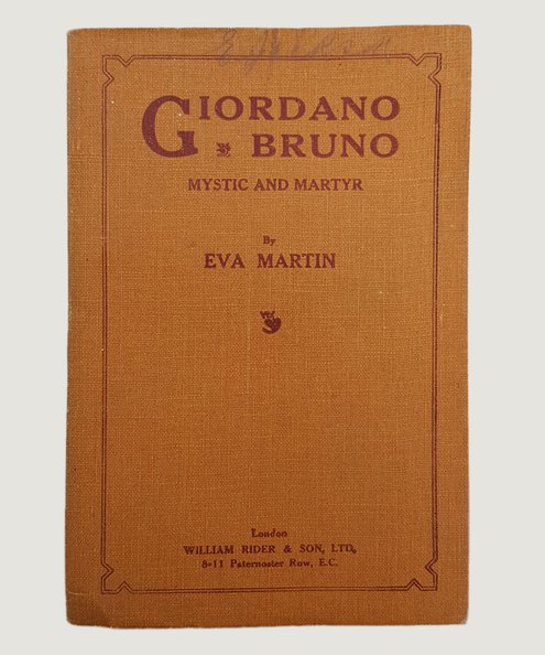  Giordano Bruno.  Martin, Eva.