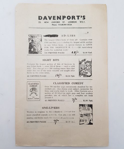  Davenport's [Sales brochure].  L. Davenport & Co. Ltd.