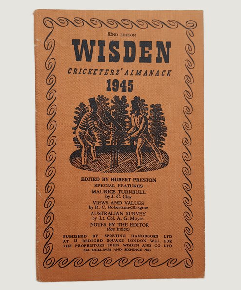  Wisden Cricketers' Almanack 1945.  Preston, Hubert (Editor).