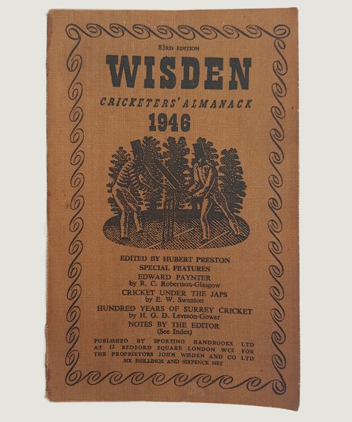  Wisden Cricketers' Almanack 1946  Preston, Hubert (Editor)